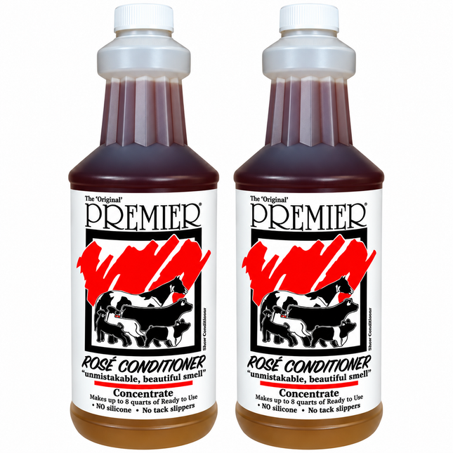 2x Premier Equine Rose Conditioner Concentrate 946ml
