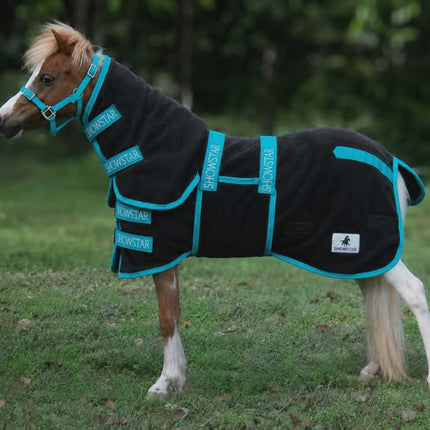 ShowStar Fleece Combo - Black with Teal Trim
