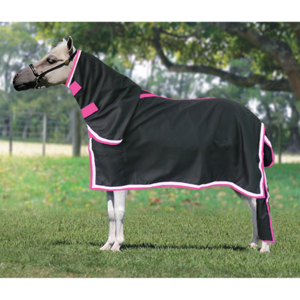 ShowStar 2Tone - Neckcombo - Black with Pink / Bubblegum trim + Tailbag 2'9 - 4'6