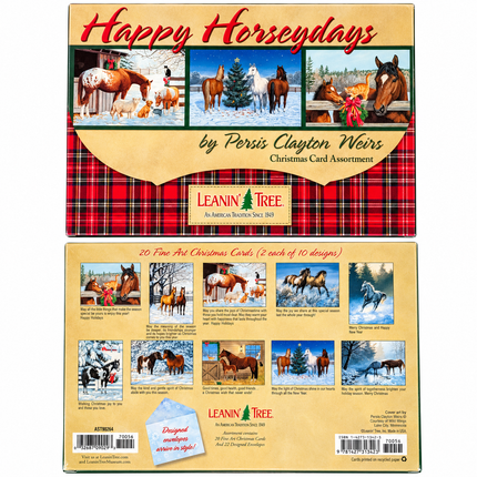 Christmas Card Pack - 20 Cards - Happy Horseydays Assorted Pack