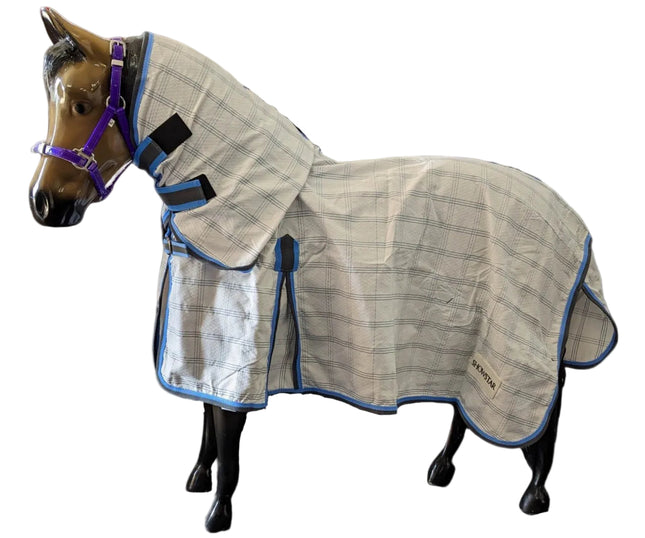 ShowStar Ripstop Neck Combo with Tail Bag - Blue/Grey Trim