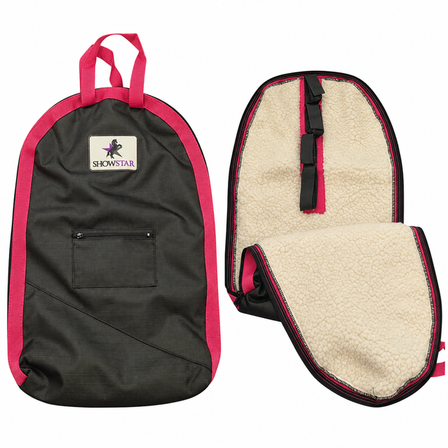 ShowStar Miniature Horse Show Halter Bag- Black with Pink Trim