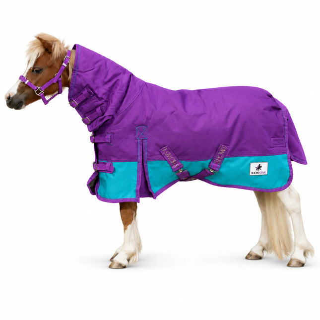 ShowStar 1680D Winter Paddock Combo - Purple with Teal Trim