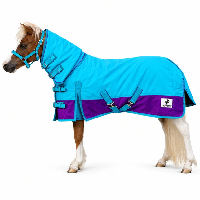 ShowStar 1680D Winter Paddock Combo - Teal with Purple Trim