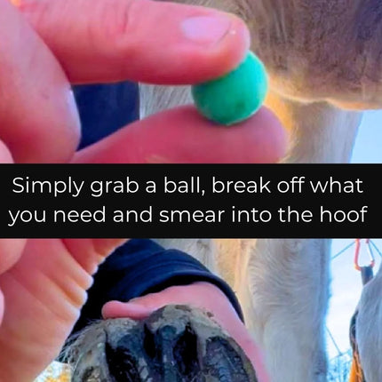 Beeswax BLUE Balls® Hoof Wall Crevice Wax
