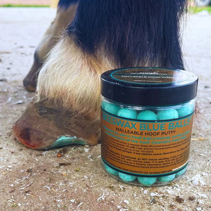 Beeswax BLUE Balls® Hoof Wall Crevice Wax