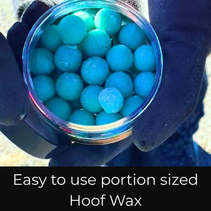 Beeswax BLUE Balls® Hoof Wall Crevice Wax