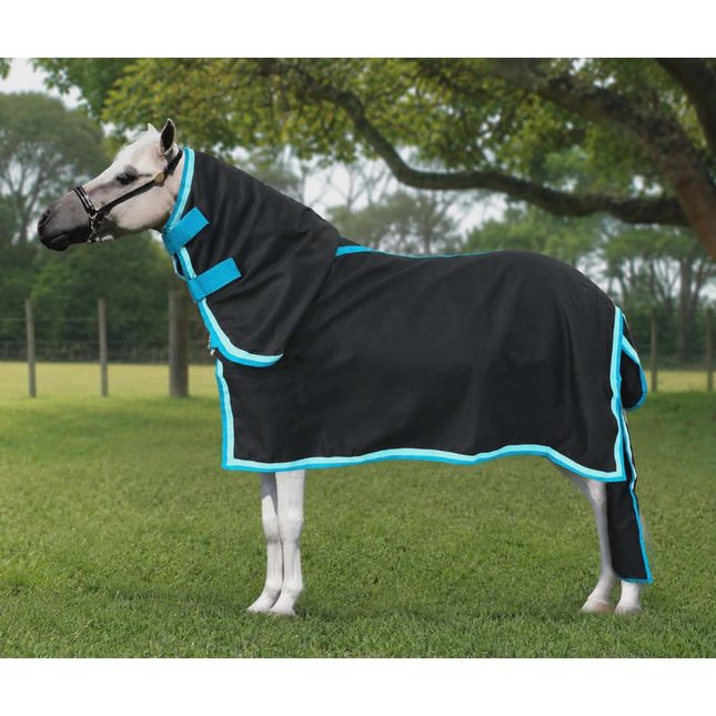 ShowStar 2Tone - Neckcombo - Black with Teal trim + Tailbag 2'9 - 4'6