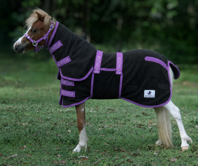 ShowStar Fleece Combo - Black with Purple Trim