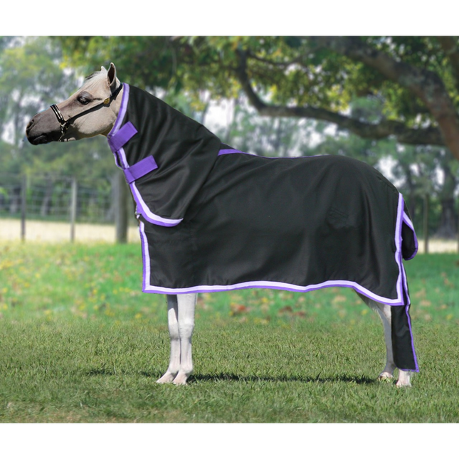 ShowStar 2Tone - Neckcombo - Black with Purple / Lavender trim + Tailbag 2'6 - 4'6