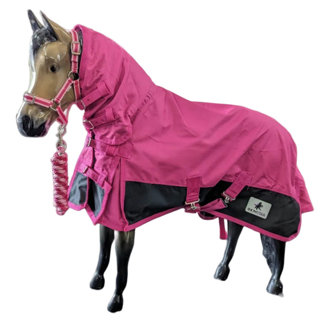 ShowStar 1680D Unfilled Rainsheet Combo - Pink and Black